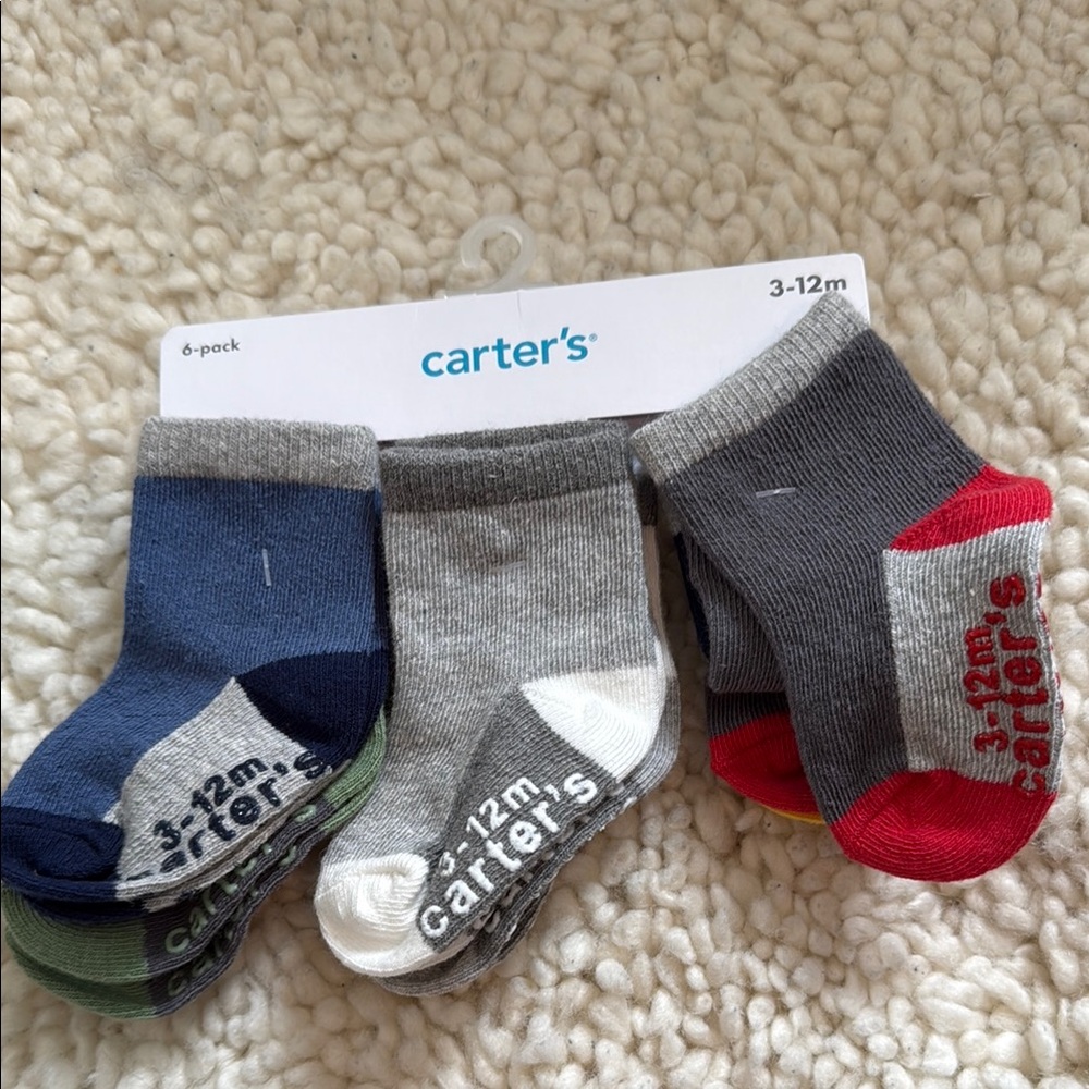 Carter's Multicolor Baby Socks 6-Pack